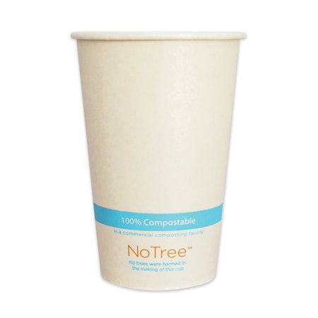 World Centric NoTree Paper Cold Cups, 16 oz, Natural, PK1000 CUSU16C